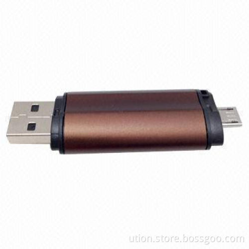 OTG Functional USB Flash Drive with New Design, Free Logo and Custom Sample